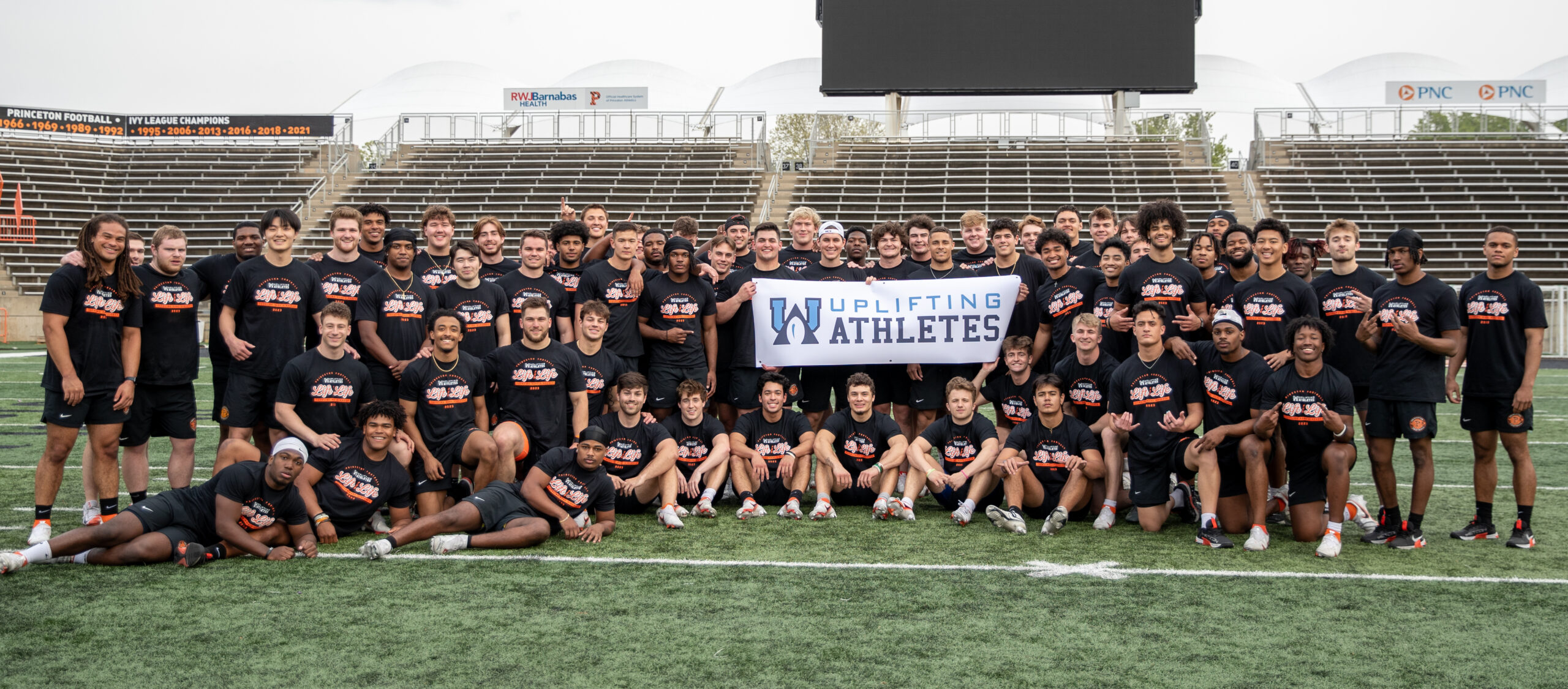 Photograph of the Princeton Football Team on the field