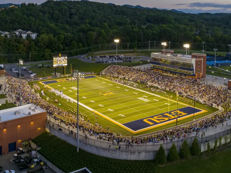 Photograph of the ETSU football field